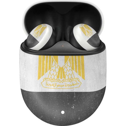 Egypt Flag Distressed Google Pixel Buds Skin